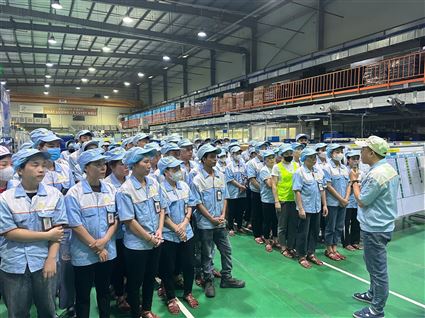 Đào tạo quy trình 5s tại nhà máy cho cán bộ công nhân viên S-Dragon Bắc Giang