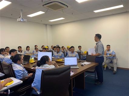 Hoạt động đào tạo tâm thế cho các bộ công nhân viên S-Dragon Bắc Giang